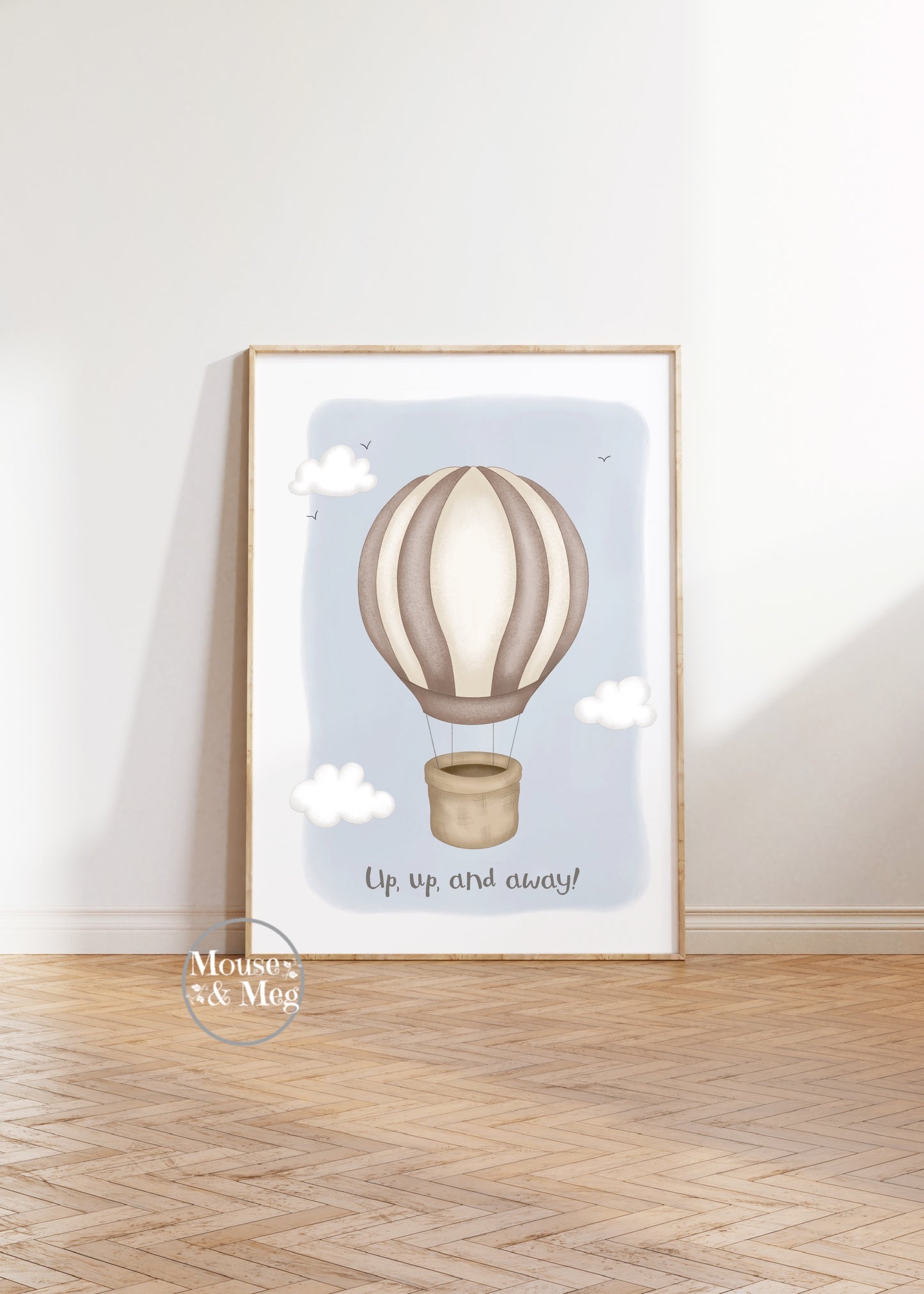 Up, Up and Away! - Hot Air Balloon Print