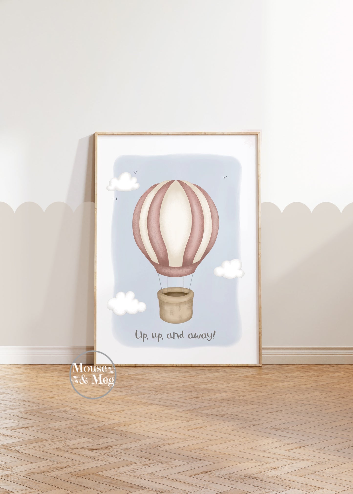 Up, Up and Away! - Hot Air Balloon Print
